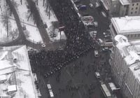 Съемка марша против 'антимагнитского закона' в Москве с вертолета МВД
