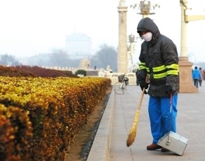 Индекс загрязнения воздуха в Пекине снизился