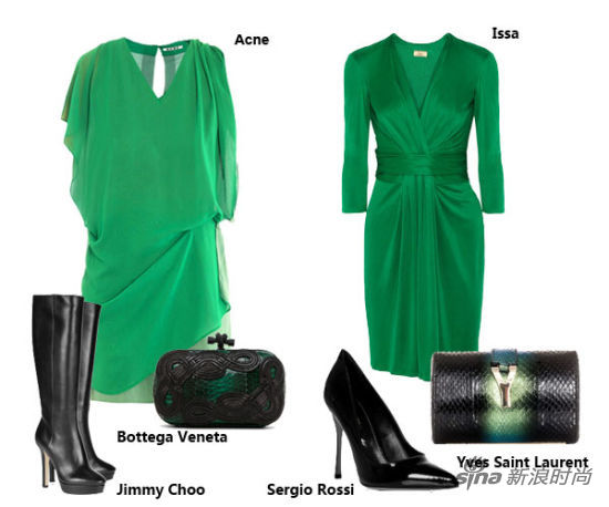 Зеленый цвет в моде 2013-