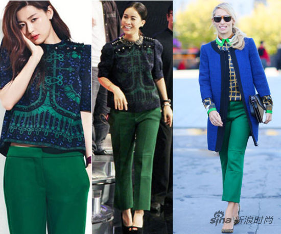 Зеленый цвет в моде 2013/