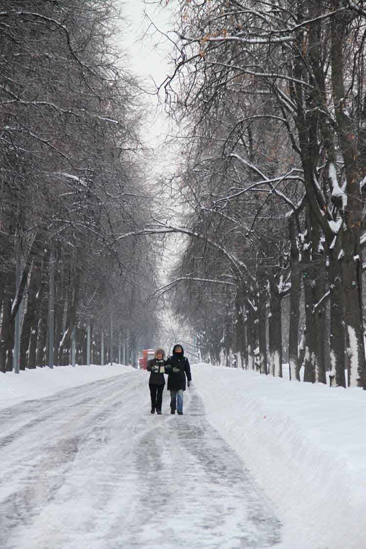 Москва после снегопада