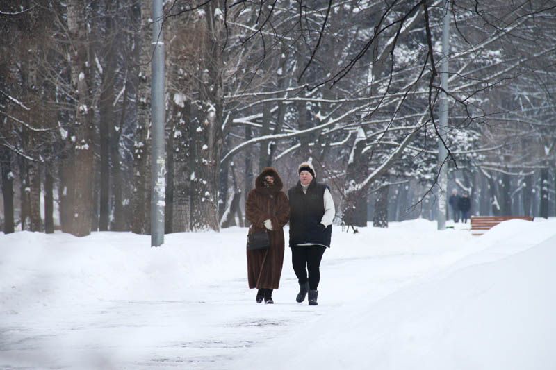 Москва после снегопада