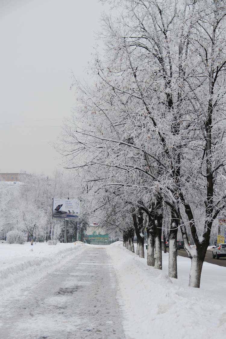 Москва после снегопада