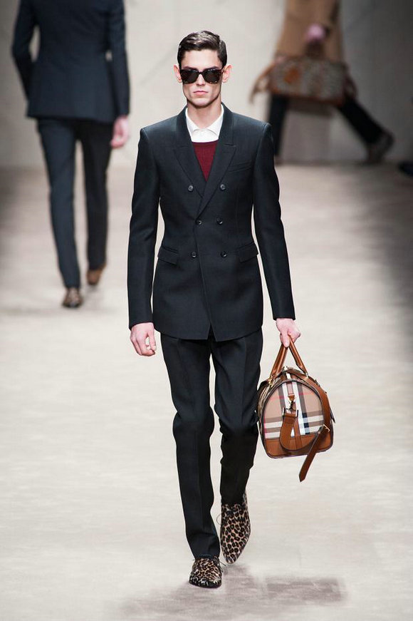 Модная мужская одежда от «Burberry Prorsum» 4