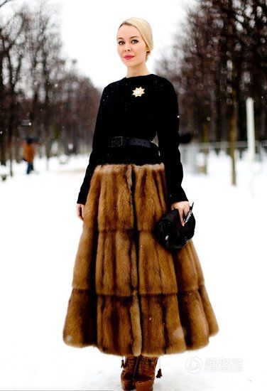 Как одеваются зимой российские модницы ?