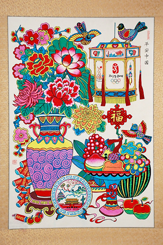 В Национальной библиотеке Китая проходит выставка традиционных новогодних рисунков3