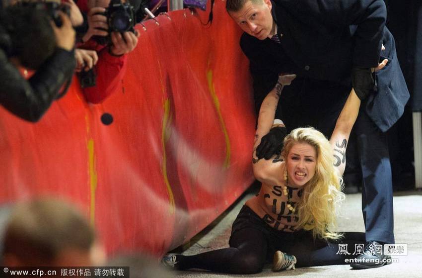 Активистки FEMEN на 63-м Берлинском кинофестивале
