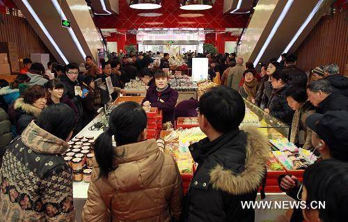 Во время празднования Нового года по лунному календарю в Китае выросли розничные продажи