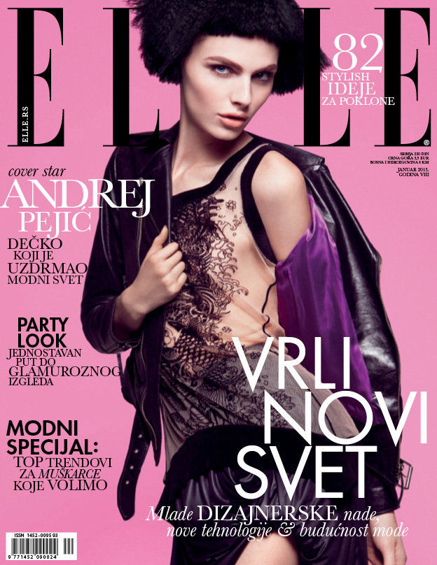 Андрей Пежич (Andrej Pejic) снялся для январского Elle Serbia “雌雄莫辨”男模 杂志上演虐恋戏码