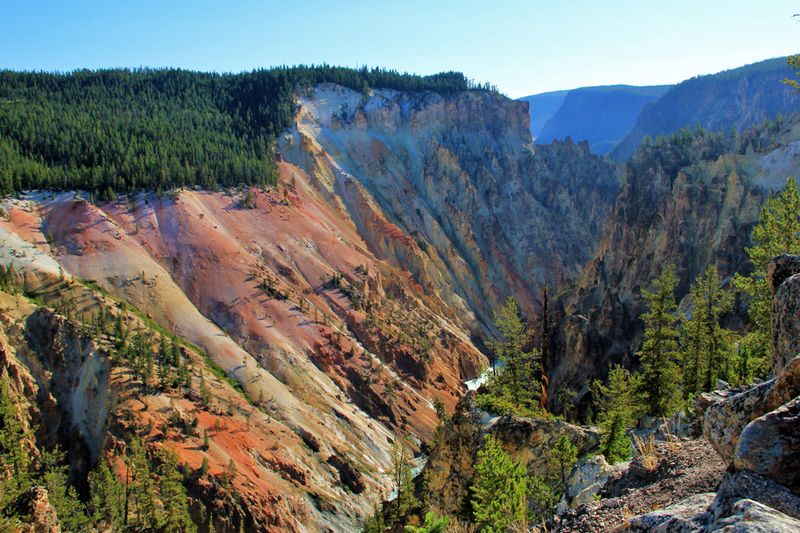 Красивые пейзажи Йеллоустонского национального парка