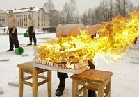 Тренировка белорусских солдат на снегу 