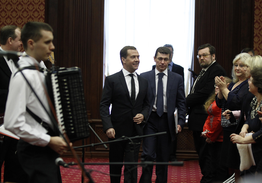 Премьер-министр РФ принял участие в мероприятиях в честь 8-го марта2