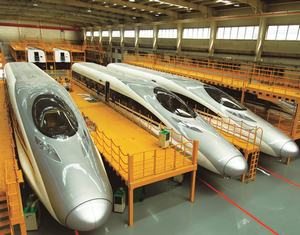 В Китае около 70% высокоскоростных поездов произведены в «городке ЭВС» Циндао