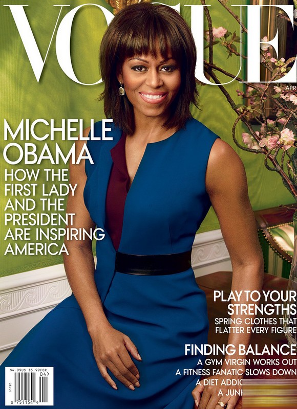 Фото: Мишель Обама на обложке журнала «VOGUE»