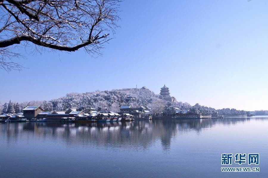 Неописуемая красота парка Ихэюань, покрытого мартовским снегом