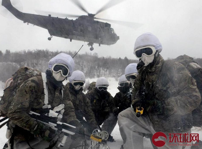 Морская пехода Великобритании проводили полевые военные учения в условиях чересчурной холоды