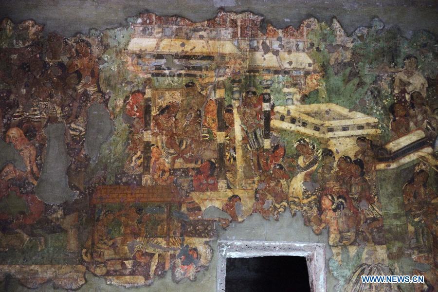 Пещерные храмы Аджанта в Индии