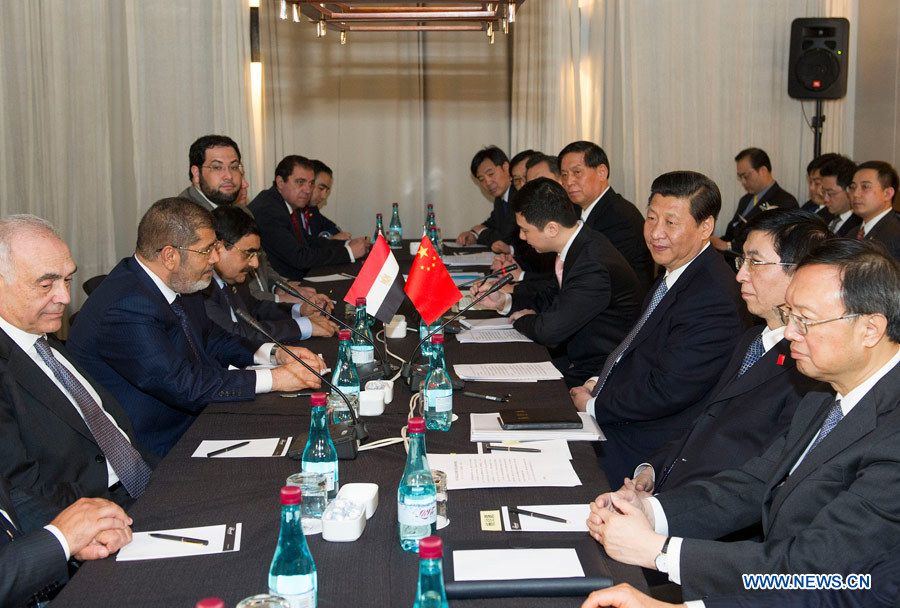 Встреча Си Цзиньпина с президентом Египта