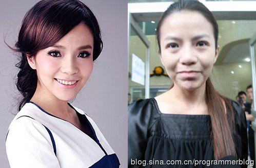 Ведущие Центрального телевидения до и после макияжа