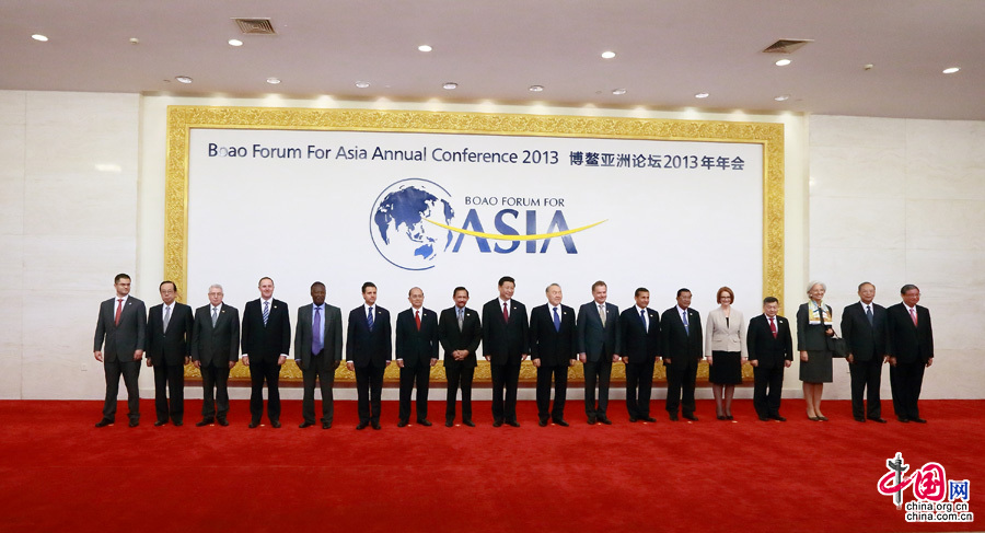 На церемонии открытия ежегодного совещания Боаоского азиатского форума 2013 г.3