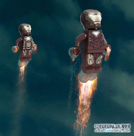 Фото: Афиша «Железный человек 3» (Iron Man 3) в стиле LEGO