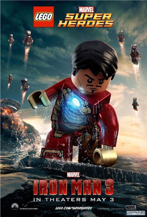 Фото: Афиша «Железный человек 3» (Iron Man 3) в стиле LEGO