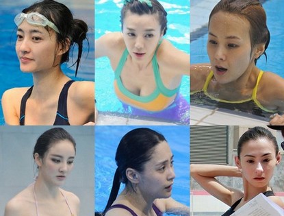 Фото: Китайские звезды в купальниках 
