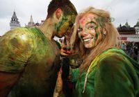 Индийский фестиваль красок Холи в Москве 