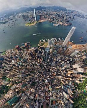 360 градусная панорама десяти крупных городов мира 