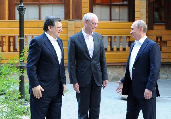 Путин обсуждает с Ван Ромпеем и Баррозу ситуацию вокруг Сирии и состояние мировой экономики
