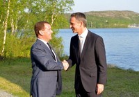 Медведев обменялся со своим норвежским коллегой фотоприветствиями в 'Инстаграм'
