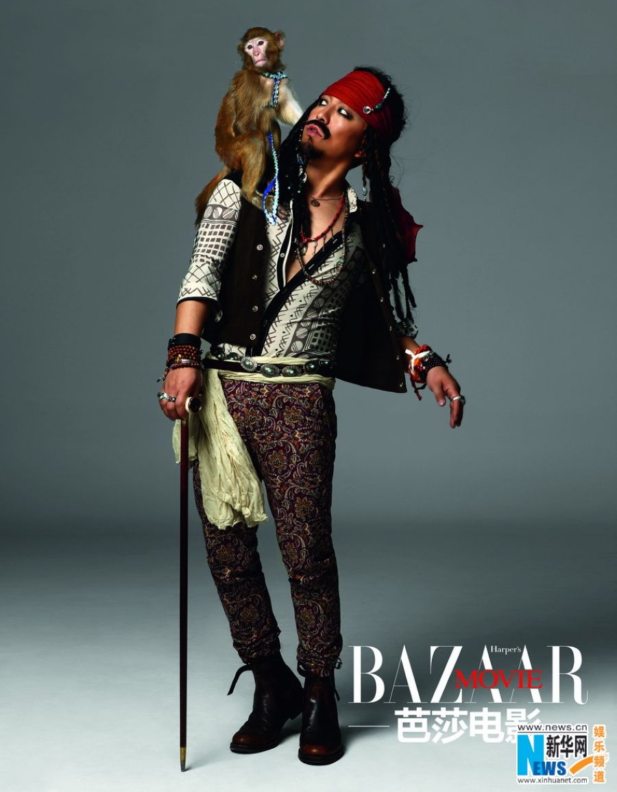 Хуан Бо в фотосессии для журнала «Bazaar Movie»