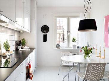 Красивые дизайны: белая кухня (10 фото)