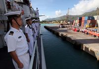 Корабль 'Харбин' 14-й конвойной флотилии ВМС НОАК прибыл на Сейшелы для участия в параде по случаю государственного праздника