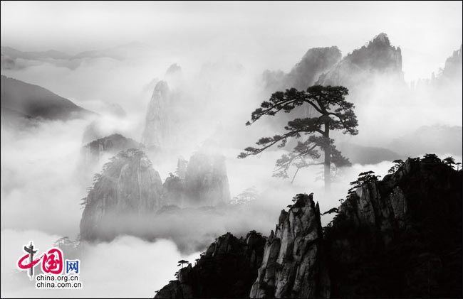 Райское море облака в горах Хуаншань