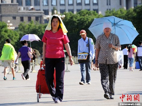Небывалая жара установилась во многих районах Китая