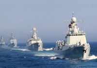 Отряд кораблей ВМС НОАК провел тренировки в акватории Японского моря