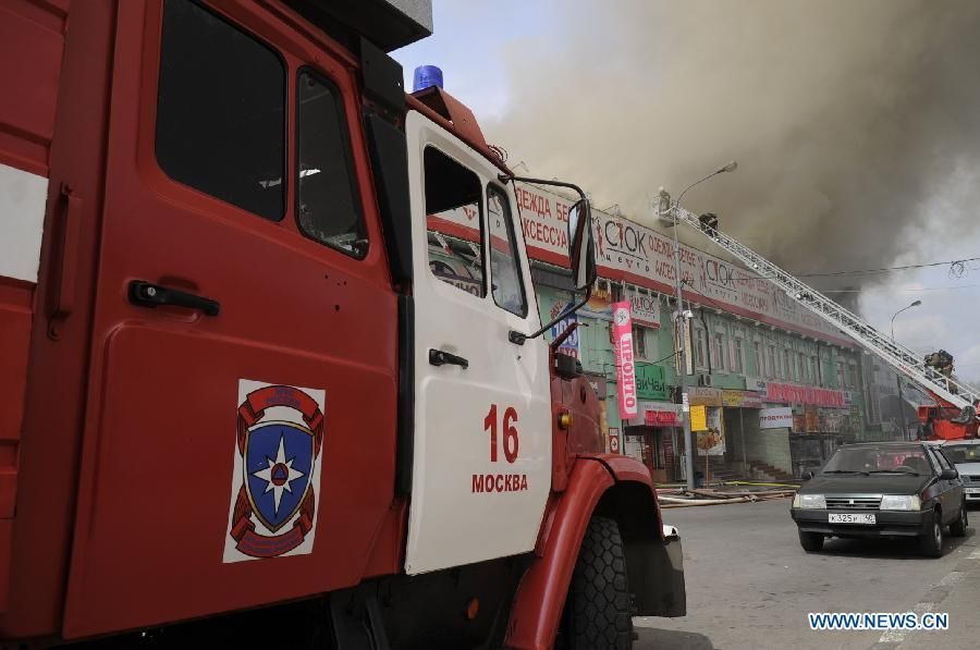 В центре Москвы горит кафе