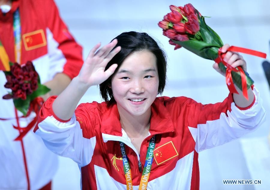 Китаянка Чжэн Шуансюэ завоевала 'золото' в прыжках в воду с трехметрового трамплина на Универсиаде в Казани
