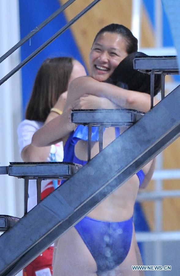 Китаянка Чжэн Шуансюэ завоевала &apos;золото&apos; в прыжках в воду с трехметрового трамплина на Универсиаде в Казани