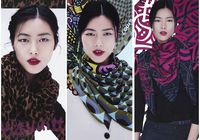 Китайская топ-модель Лю Вэнь в рекламе шарф LV 2013