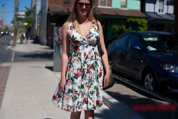 Print dress – тренд уличной моды
