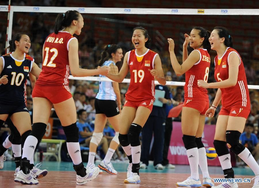 Женская сборная Китая по волейболу одержала победу над командой Аргентины
