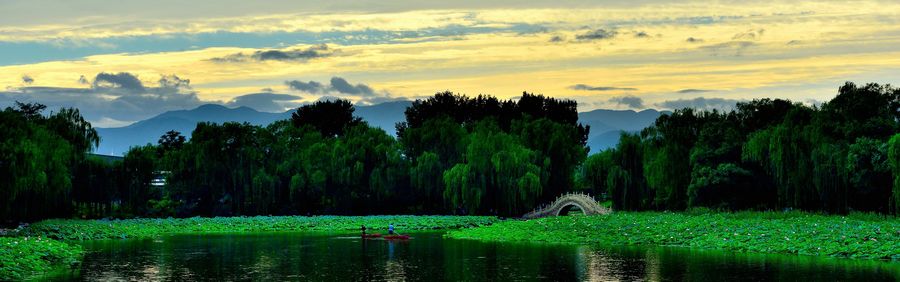 Красивые пейзажи парка Юаньминъюань