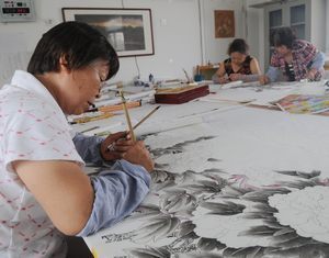 Первая женская академия живописи районного и уездного уровня провинции Шаньдун открылась в Родине Пу Сунлина