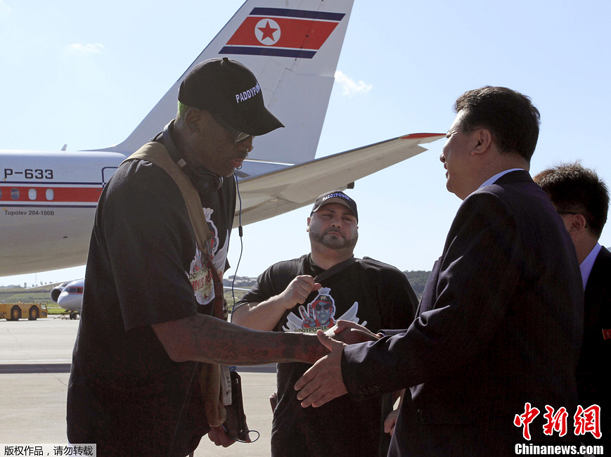 3 сентября знаменитый баскетболист Деннис Родман прибыл в столицу КНДР.