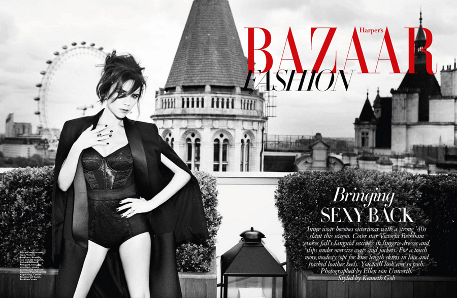 Виктория Бекхэм украсила обложку журнала Harper&apos;s Bazaar Сингапур