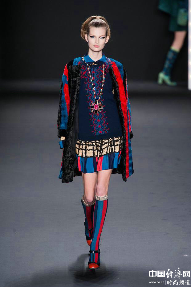 Модная женская одежда от «Anna Sui» на осень-зиму 2013/2014