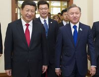 Председатель КНР Си Цзиньпин встретился с председателем Мажилиса парламента Казахстана Н. Нигматулином