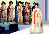 Президент Южной Кореи Пак Кын Хе продемонстрировала корейский традиционный наряд во Вьетнаме 